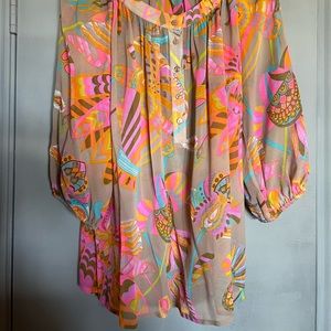 Trina Turk - Silk Floral Blouse - Summer 2015 Collection